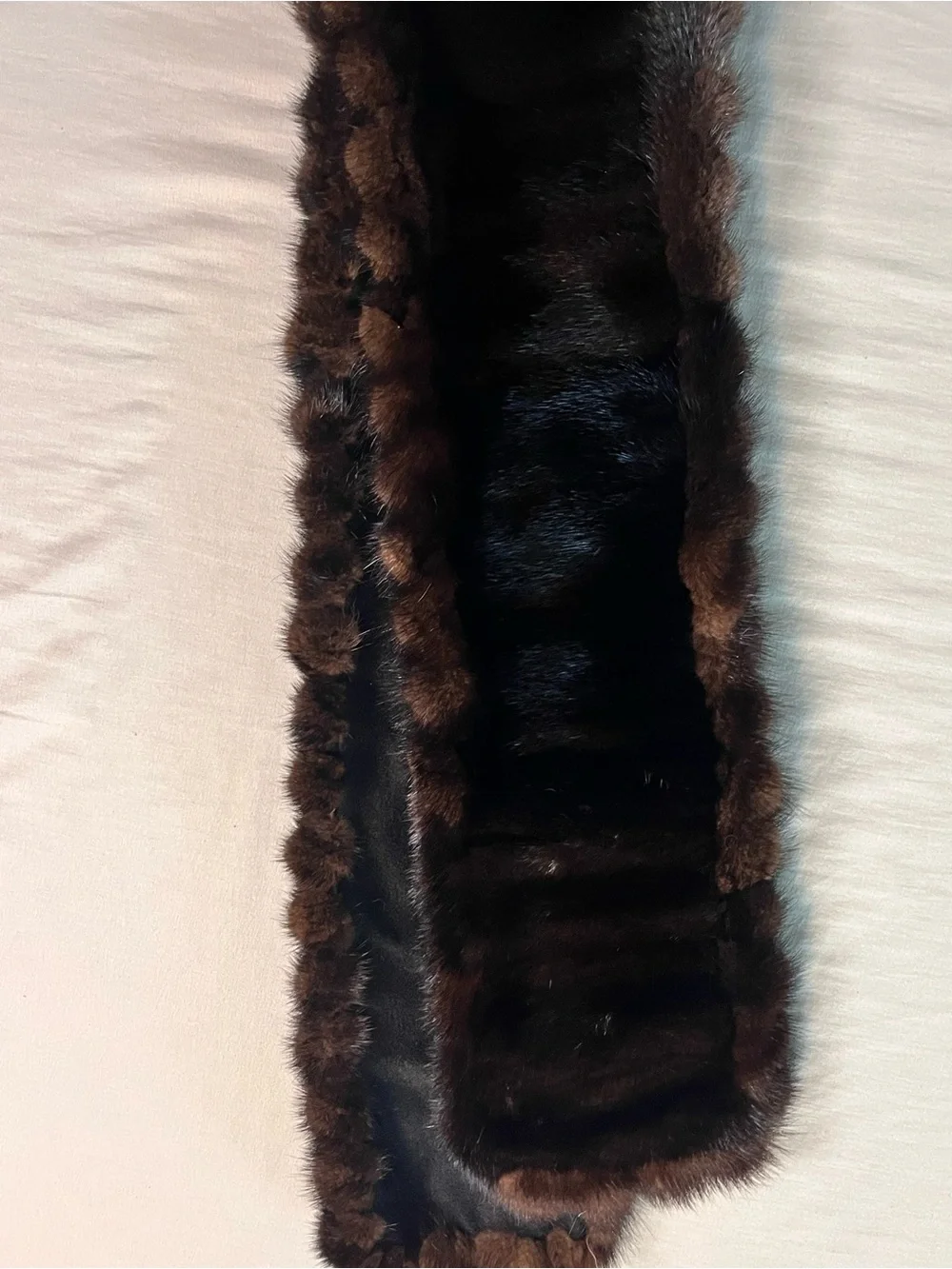 Dark Brown Mink Fur scarf